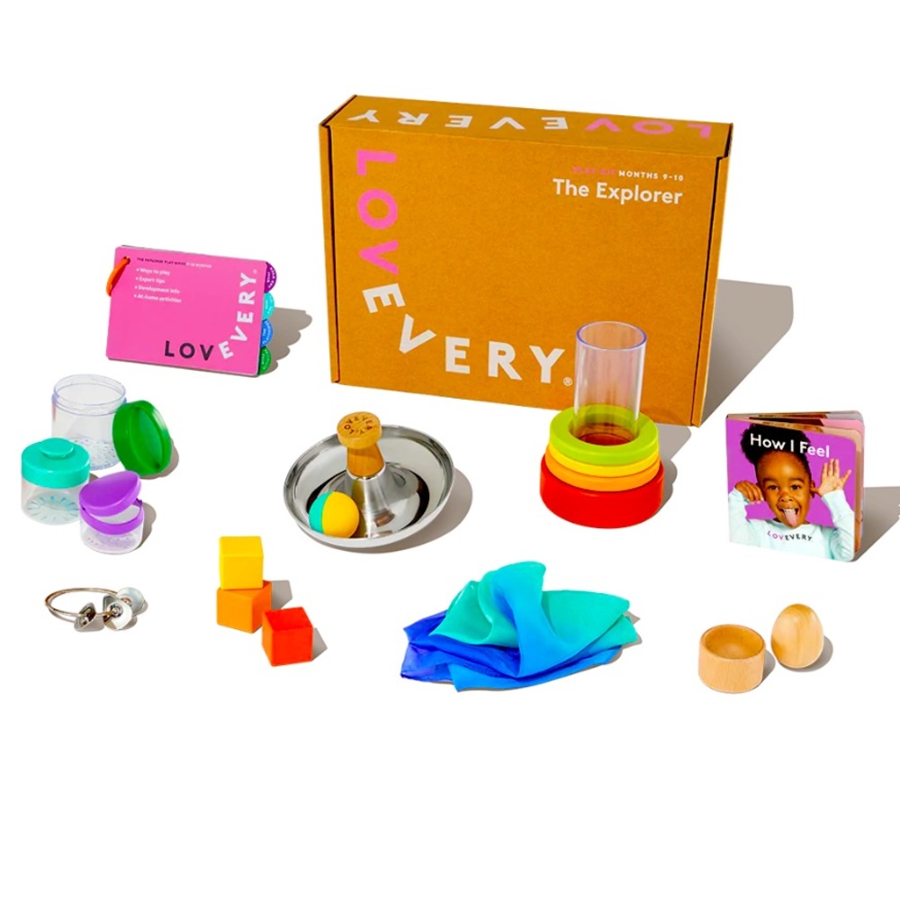 Lovevery - The Explorer 9-10 months - Partial Kit + Montessori Ball Drop Tracker